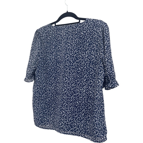 J Crew Factory Floral Top/ Blouse size medium - Picture 2 of 3